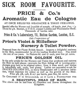sick room Victorian ad